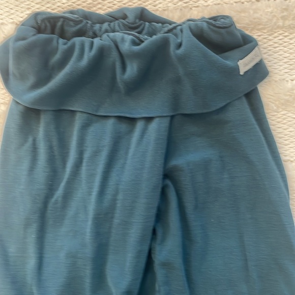 Vintage 90s Danskin 100% cotton green athletic pants sweatpants joggers womens S - Picture 2 of 7